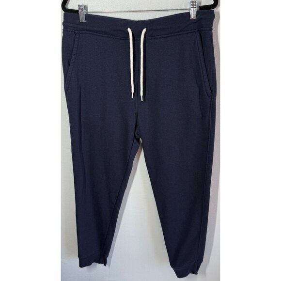 Old Navy Mens Sweatpant Joggers Large Navy Blue Casual Activewear Pull On Pocket - Picture 1 of 12
